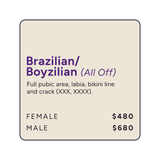 AFT Brazilian/ Boyzilian (All Off)