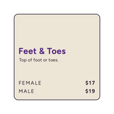 Waxing Feet & Toes