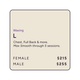 Waxing Large Treatment Area