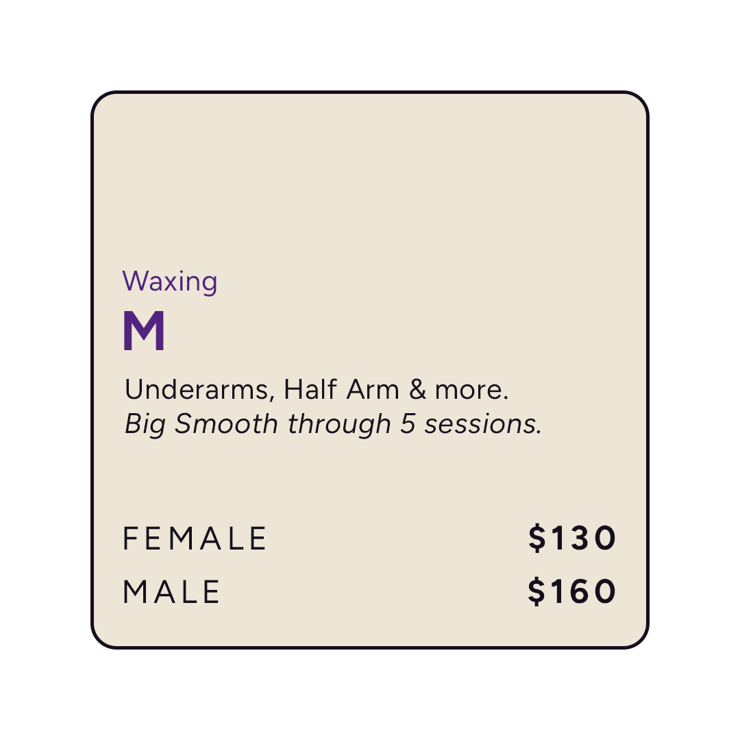 Waxing Medium Treatment Area