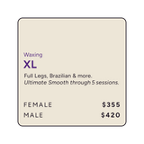 Waxing Extra Large Treatment Area