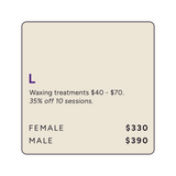 Wax Off-Peak Large Treatment Area