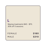 Wax Off-Peak Large Treatment Area