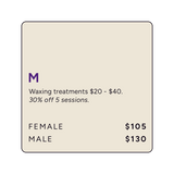 Wax Off-Peak Medium Treatment Area