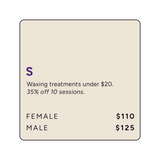 Wax Off-Peak Small Treatment Area