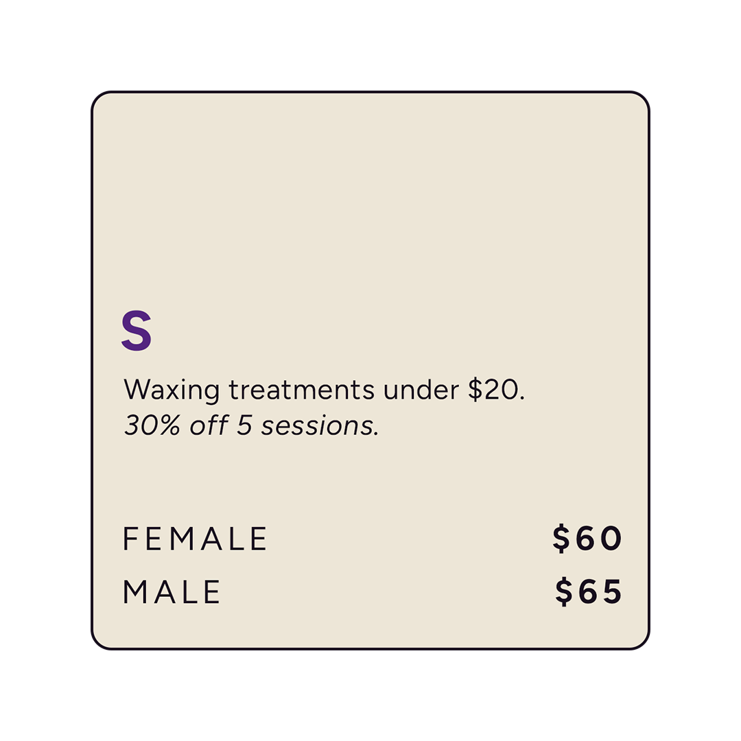 Wax Off-Peak Small Treatment Area