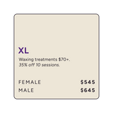 Wax Off-Peak Extra Large Treatment Area